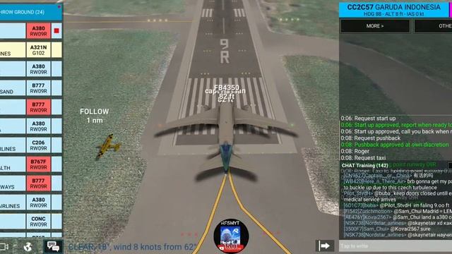 [RFS Air Traffic Control#21]London Heathrow Ground ATC Control|B777.. смотреть онлайн