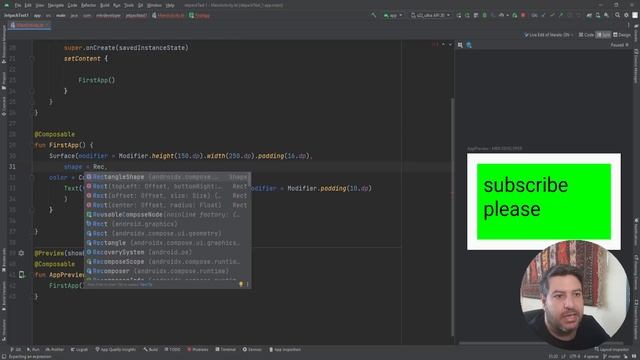 4 - Surface - Jetpack Compose آموزش اندروید جت پک کامپوز смотреть онлайн
