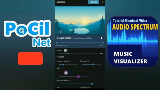 How to Make an Audio Spectrum (Music Visualizer) to upload to Youtube | Android Tutorials смотреть онлайн