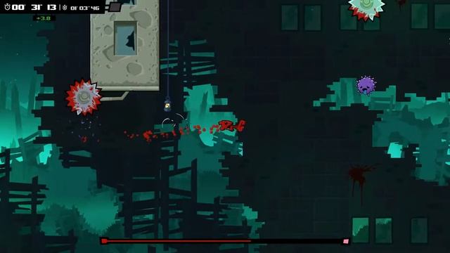 Super Meat Boy Forever The Clinic  Dark World Level 5