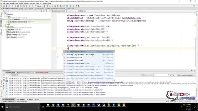 Android Studio Tutorial - Dynamic Calendar смотреть онлайн