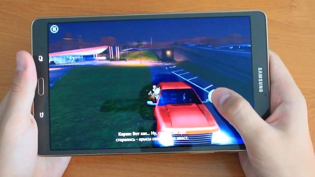 Как идет Ganstar Vegas на Samsung Tab S 8.4 смотреть онлайн