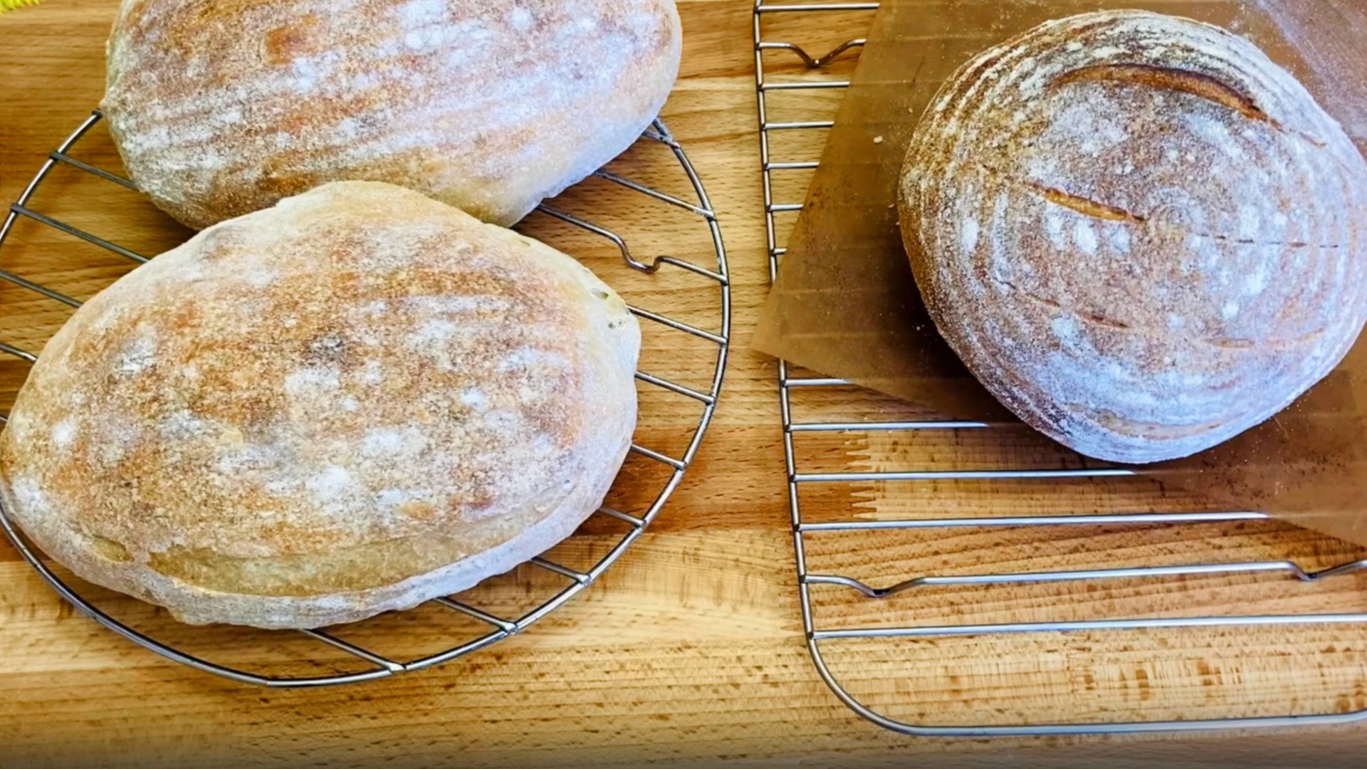 Самый простой пшеничный хлеб на закваске смотреть онлайн