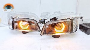 Toyota Caldina тюнинг фары от Ledstudio