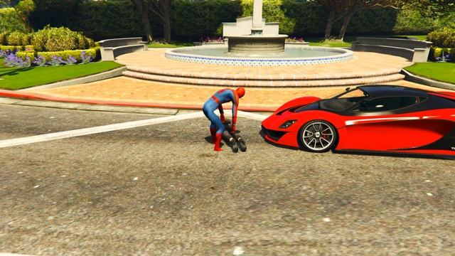 SPIDER MAN SAVED THE GIRL'S LIFE (GTA 5) смотреть онлайн
