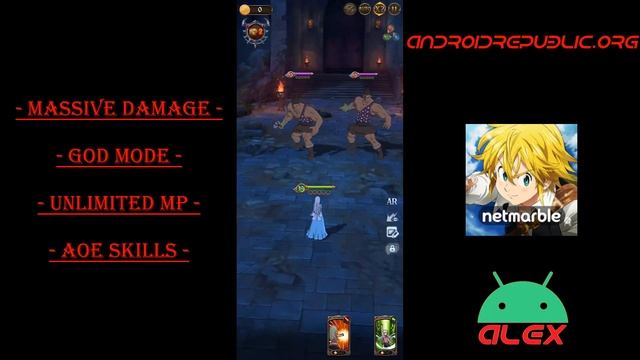 Seven Deadly Sins Grand Cross 7DS Damage / God Mode / Unlimited Stamina / AOE Skills ANDROID MOD смотреть онлайн