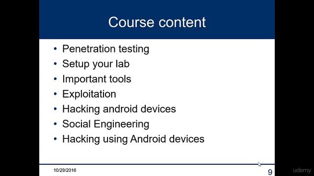 001 Introduction - Udemy - learn-kali-linux-and-hack-android-mobile-devices смотреть онлайн