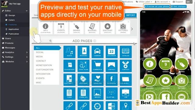 How to build mobile apps for ios, Android and Web 2021 No Coding | Full Guide | BestAppsBuilder.com смотреть онлайн
