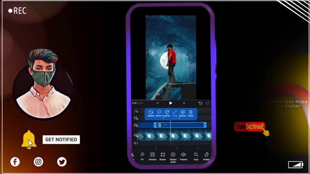 VFX Editing In Android | Video Background change🎴| VN app⚙ | Evil wings | ♨ смотреть онлайн