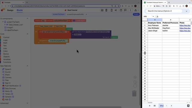 How to Read Data in a Thunkable Data Source смотреть онлайн