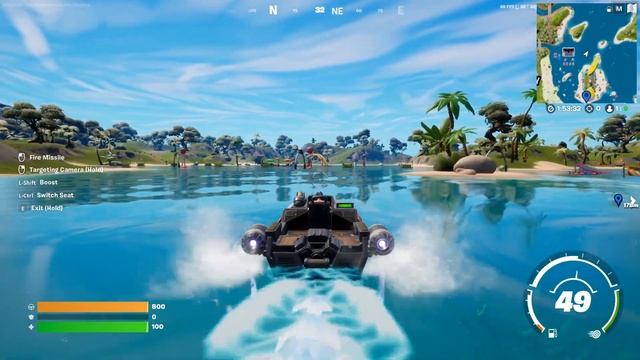 Destroy large sea buoys with Motorboat Missiles - Fortnite No Sweat Summer смотреть онлайн