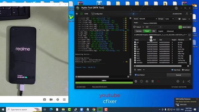 Realme 8 Rmx3085 Downgrade Android 13 To 11- Realme 8 Unlock Bootloader - Realme 8 Fix Hang Logo