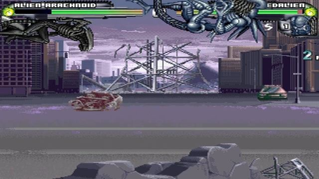 Alien vs Predator M.U.G.E.N. - Alien Arachnoid vs Predalien смотреть онлайн