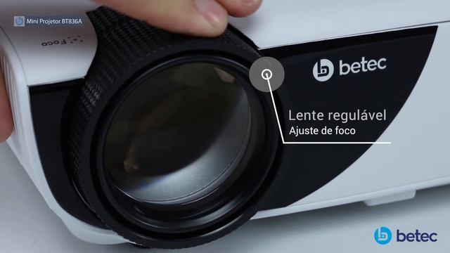 Mini Projetor 1800 Lumens (BT836A) - HD - Smart Android - Betec Brasil смотреть онлайн