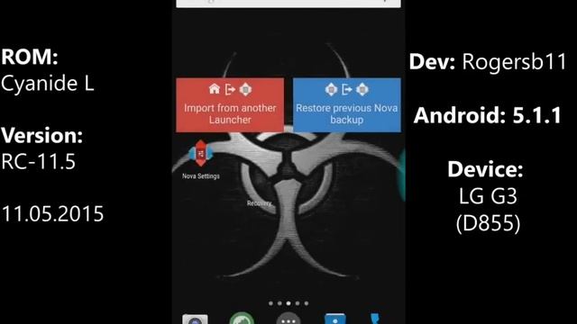 Lag G3: Android 5.1.1 Lollipop (Cyanide L Rom) смотреть онлайн