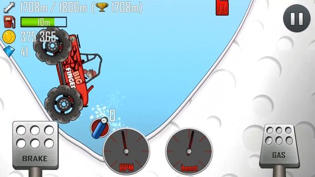 Hill Climb Racing Big Finger Monster Truck - Android Gameplay смотреть онлайн