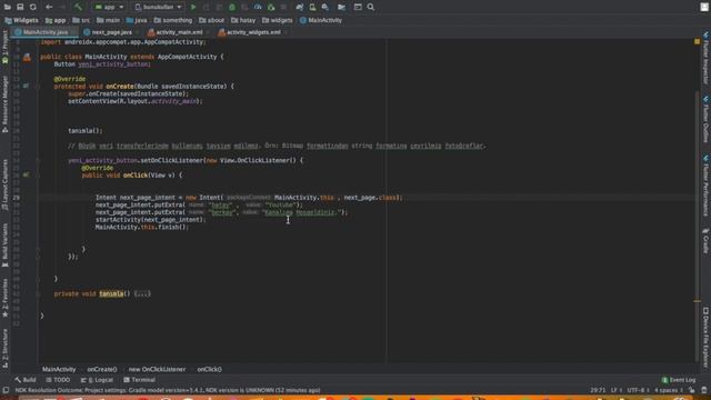 Intent Kavramı - 1 Bölüm (Android Studio) смотреть онлайн
