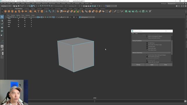 Maya Mesh Cleanup Tool Tutorial смотреть онлайн