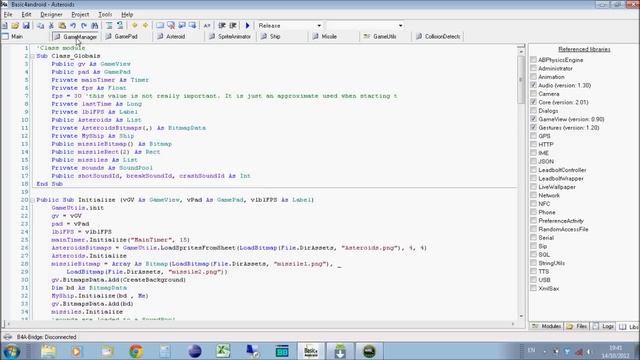 Basic4Android GameView Library - Android Games Programming - Tutorial смотреть онлайн