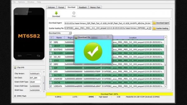 asus zenpad p001 firmware | sp flash tool