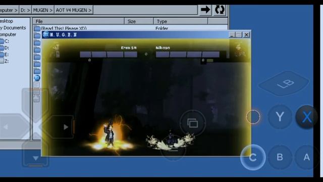 ATTACK ON TITAN MUGEN V4(EXAGEAR ANDROID) GAMEPLAY смотреть онлайн