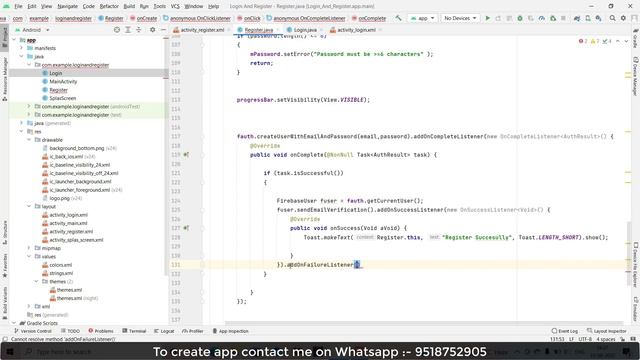 How To Create Login and Register Page in android studio | Login Page in android studio | Part#5 смотреть онлайн