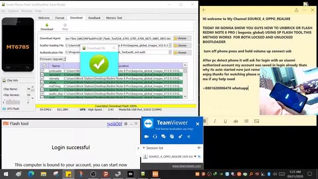 REDMI NOTE 8 PRO(Mediatek) Unbrick/Flash Using Sp Flash Tool смотреть онлайн