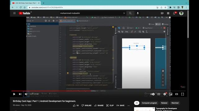 2. Introduction to Android Development | Android Development Series with Jetpack Compose | In Telug смотреть онлайн