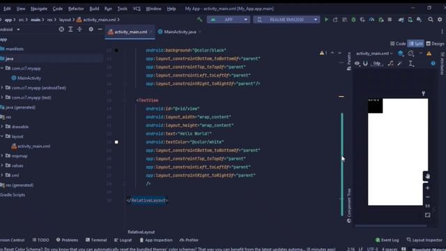 Layouts in Android | Textview, Button, Edit Text in Android Studio | Developer options смотреть онлайн