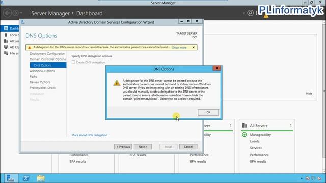 Instalacja Active Directory w Windows Server 2012 смотреть онлайн