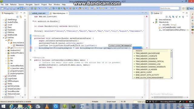 How to Create a List View Android Application in Eclipse || By MD Developer смотреть онлайн