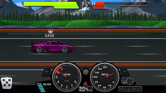 Pixel Car Racer (tounge battle) - AUDI R8 3547HP смотреть онлайн