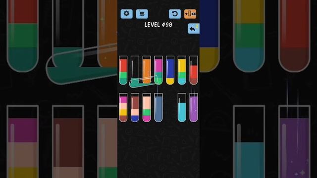 Water Color Sort Level 498 Walkthrough Solution iOS/Android смотреть онлайн