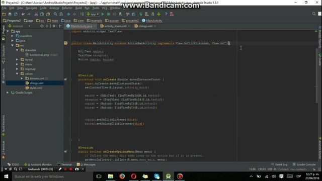 On Long click | Eventos de botón en Android Studio смотреть онлайн