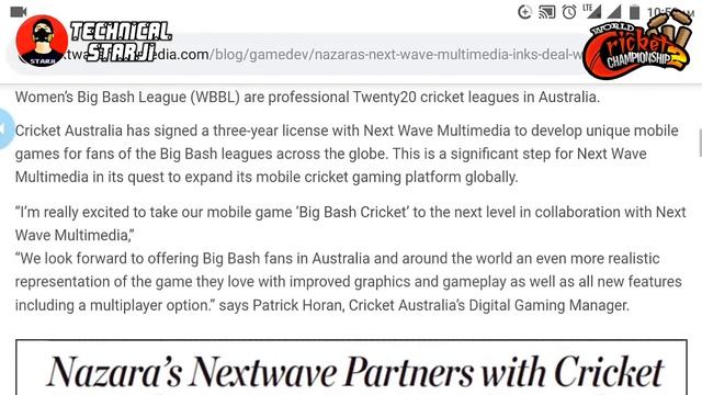 WCC2 Company NEW CRICKET GAME NextWave Multimedia & BigAnt Studio PARTNERSHIP Mini DBC17 Coming! смотреть онлайн