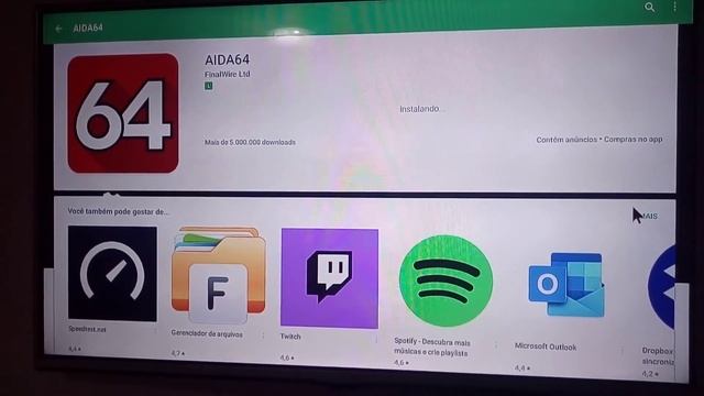 Aida64 Teste Memória TV Box & Recarga TVE Express R$17,99 смотреть онлайн