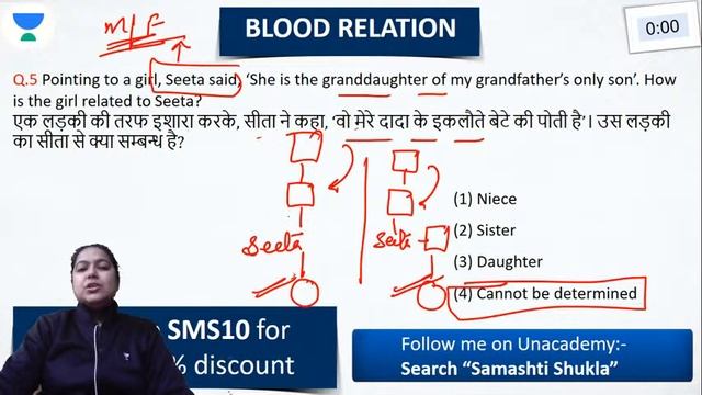 ALL SSC/STATE/NTPC/IB/RAILWAY EXAMS | Reasoning by Samashti Shukla | Blood Relation смотреть онлайн