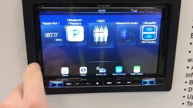 Alpine ilx-107 WIRELESS CARPLAY CES 2017 смотреть онлайн