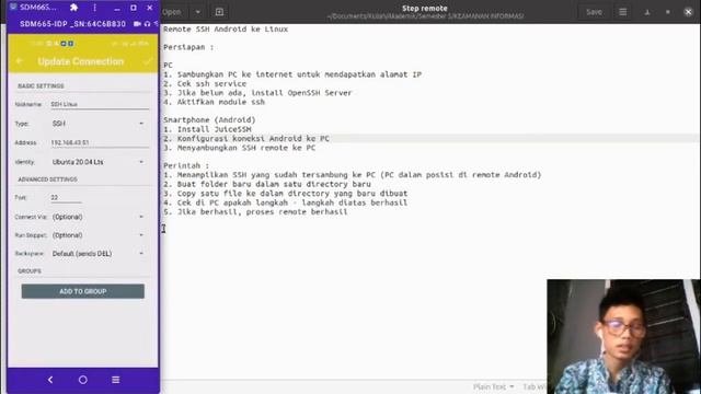 REMOTE SSH PC DARI SMARTPHONE ANDROID MENGGUNAKAN OPEN SSH SERVER DAN JUICE SSH смотреть онлайн