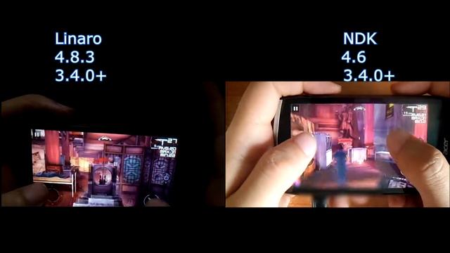 Linaro VS NDK Android Bechmark+Gaming+FRAPS смотреть онлайн