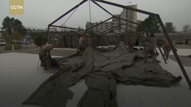French army begins to build 'field hospital' amid coronavirus outbreak смотреть онлайн