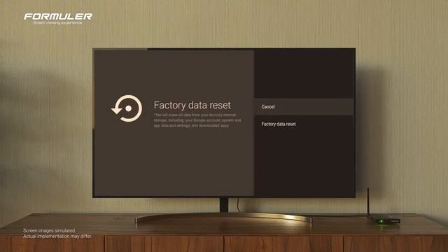 Resetting your device Formuler Z8, Z Alpha смотреть онлайн
