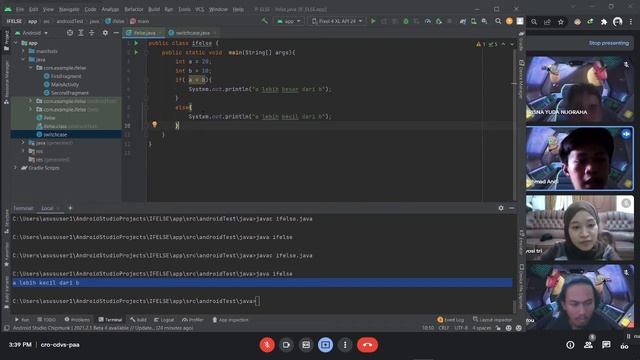 if/else dan switch/case pada android studio смотреть онлайн