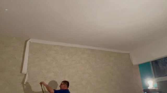 Процесс установки тканевого натяжного потолка. смотреть онлайн