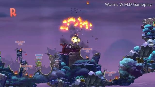 Worms W.M.D Vehicle Gameplay смотреть онлайн