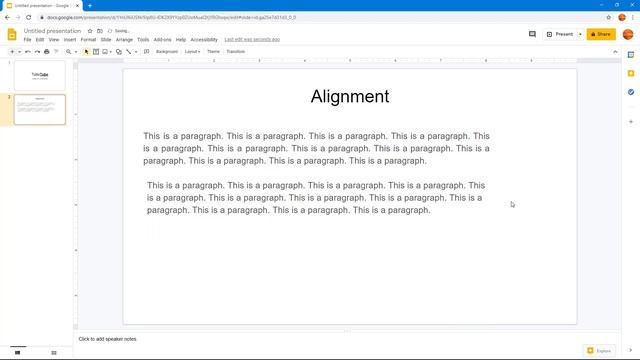 Google Slides Tutorial - Lesson 14 - Text Alignment and Line Spacing Options смотреть онлайн