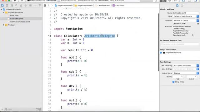 iOS Training in Hyderabad: Day 14- Part 2 - Protocols in Swift смотреть онлайн