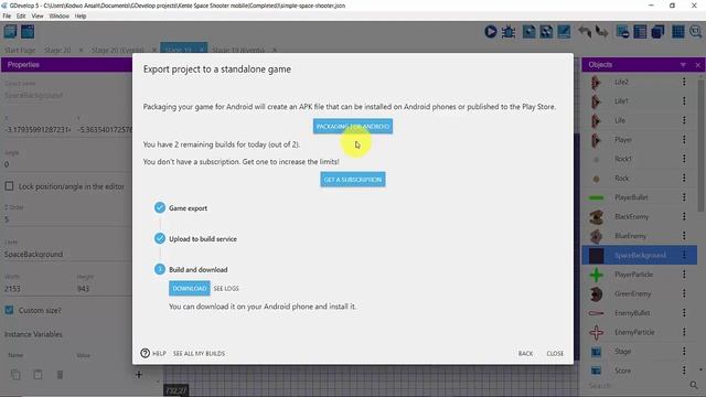 GDEVELOP BUILD ANDROID APK смотреть онлайн
