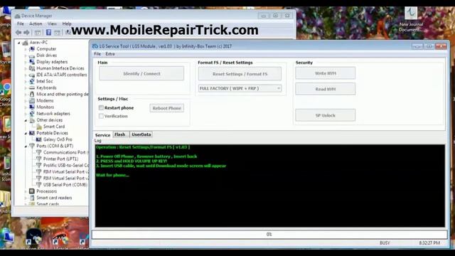 LG H442 Phone Lock | Frp Lock Removed By Infinity LG Service Tool смотреть онлайн