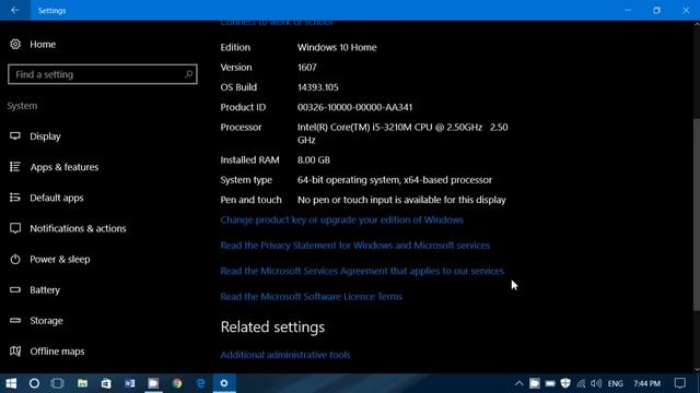 Windows 10 Look at Settings System About tab what it is and how it works смотреть онлайн